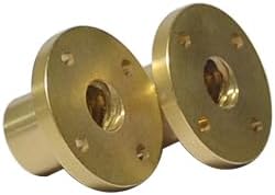 Link Cnc T10 Trapezoidal Screw Nut Brass Copper 10mm Lead for CNC - (Size: Left-hand lead 8mm)