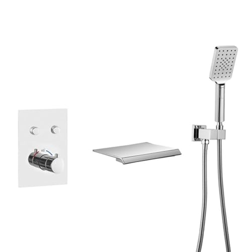 Ensemble de pommeau de douche haut de gamme avec mitigeur de douche encastré