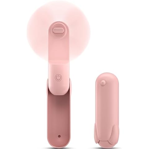 gofuch Handheld Fan, Portable Mini Fan 1800mAh USB Rechargeable, Max 12H Runtime, Battery Operated Pocket Fan, Personal Makeup Lash Fans, Gifts for Women Girls Cover