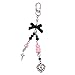 xbiez Stylish Key Chain Fashionable Bowknot Keyrings Butterfly Knot Keychain for Women Girls Bear Heart Phone Decoration, 4