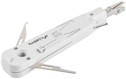 Angled view of the Lanberg NT-0001 Insertion Tool with auxiliary tools