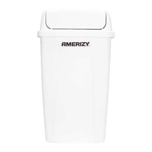 Amerizy 13 Gallon Kitchen Trash Can with Swing Top Lid