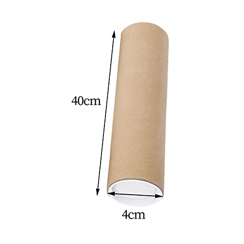 Vaveren Poster Tubes For Mailing With Caps Round Large Storage Mailing Tube, 15.7Inch #TOP4