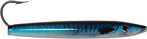 Ahi USA CP-600-BM 6" Live Deception Cedar Plug - Blue Mackerel 150LB FLUOROCARBON