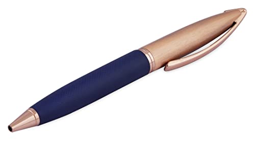 Image of amazon basics Ballpoint Pen with Case fro Office and Gifting (Blue Ink)
