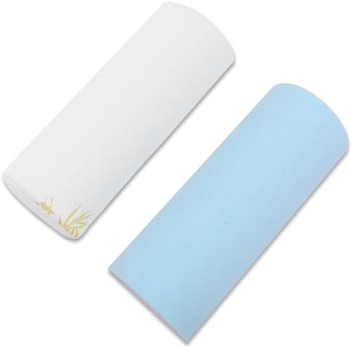 JoliNuit 2Pcs Half Moon Bolster for Head, Knees,Ankle Support, Leg Elevation Cushion - Back, Lumbar, Neck Pain Relief,Semi Roll Gel Foam Pillow for Back and Side Sleepers -Chair Seat Pillow