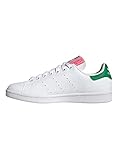 adidas stan smith mujer rosa 3 tiras perforadas adidas Stan Smith W, Sneaker Mujer, FTWR White/Green/Bliss Pink, 39 1/3 EU