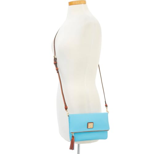 Image of Dooney & Bourke Women's Foldover Zip Crossbody, Small Handbag with Strap