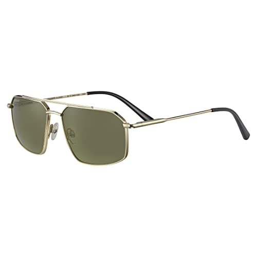 Serengetti Square Wayne Shiny Light Gold-Mineral Polarized 555nm, Multi, One Size3