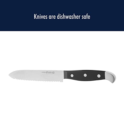 Henckels Statement Razor-Sharp 5-Inch Serrated Tomato Knife, German Engineered Informed By 100+ Years Of Mastery #TOP5