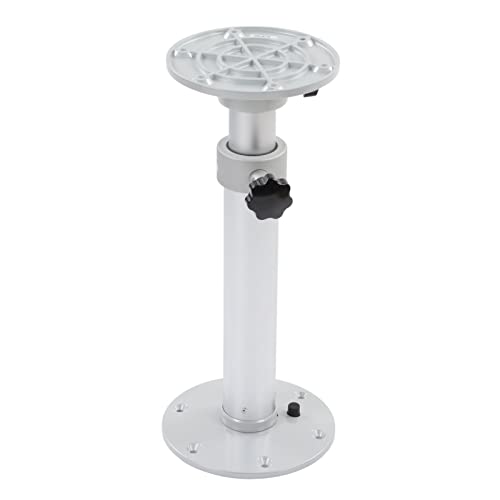 XHTLLO Adjustable Table Pedestal Leg 460 to 700Mm, 360° Rotatable Aluminum Alloy Stand for RV Caravan Boat Yacht Home, Detachable and High Stability