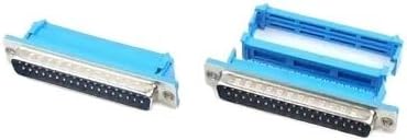 5PCS DB9 DB15 DB25 DB37 DIDC9/DIDC15/DIDC25/DIDC37 male female plug serial port connector idc crimp type D-SUB rs232 adapter(DB37 Female)