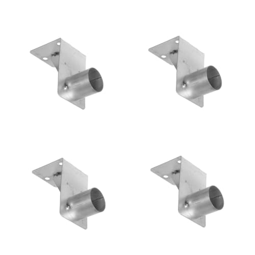 Soportes de espejo de pared acero plata PRETYZOOM herrajes de seguridad para fijar cristal