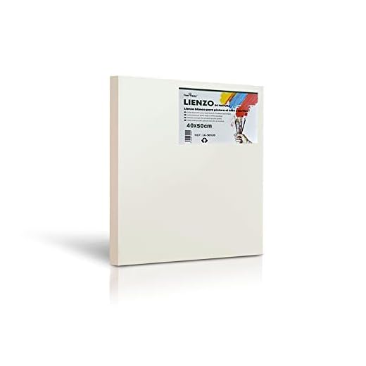 Lienzos de tela sintética para pintar con bastidor grueso - gran variedad tamaños (2uds - 40x50cm)