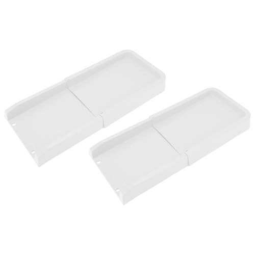 Extensión de canalón Brrnoo de PP en color blanco con bloque contra salpicaduras 3