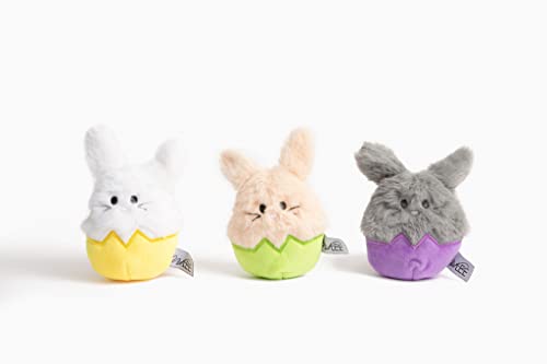Midlee Set de 3 Juguetes Mordibles Conejo de Pascua para Perros