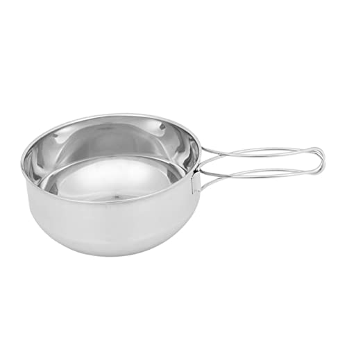 SUPVOX Bol Acier Inoxydable Pour Camping Ustensile De Cuisine Portable Saladier Et Casserole Léger Pour Randonnée Et Pique- Plein Air