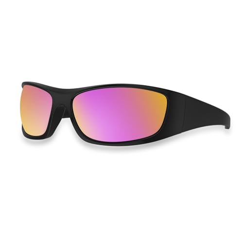 Bloomoak Gafas De Sol Polarizadas Negras Con Lentes Súper Oscuras Gafas De Sol Deportivas Envolventes Unisex Uv400 Cat 4 Para Fotofobia Ojos Sensibles Forest Green Pink Mirrored Bloomoak Gafas De Sol Polarizadas Negras Con Lentes Súper Oscuras Gafas De Sol Deportivas Envolventes Unisex Uv400 Cat 4 Para Fotofobia Ojos Sensibles Forest Green Pink Mirrored