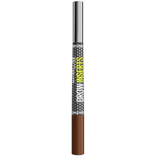 Maybelline New York Brow Inserts 2-in-1 Eyebrow Pencil Pen and Fiber Gel 0.015MM Triple Tip for 100 Hair-Like Strokes in 30 Seconds 36-Hour Wear Smudge-Proof Shade: Medium Brown 4