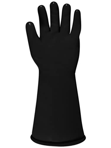 MAGID Insulating Electrical Gloves, Size 11, Class 00 | Cuff Length - 14", Lineman Gloves for Electricians, Voltage Protection - M0014B11