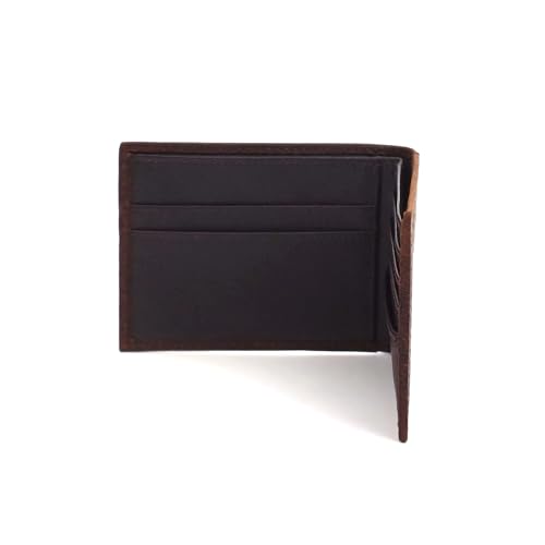 ARIAT Men's Large Logo Bull Hide Leather Bifold Wallet3