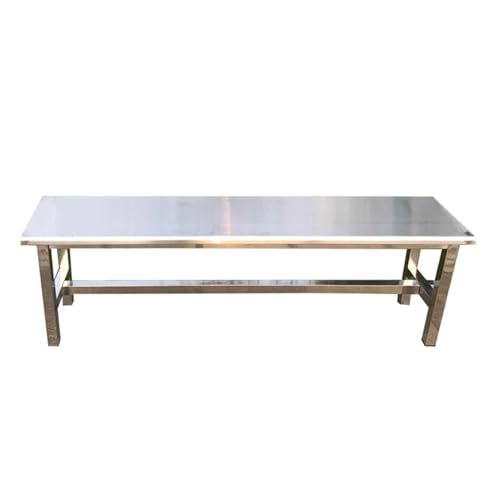 YGER JZGB Banco Jardin Exterior, Bancos para Exterior de Acero Inoxidable, Capacidad de Carga de 500 kg, para Jardín, Porche, Patio y Parque(180x35x45cm/71x14x39in)