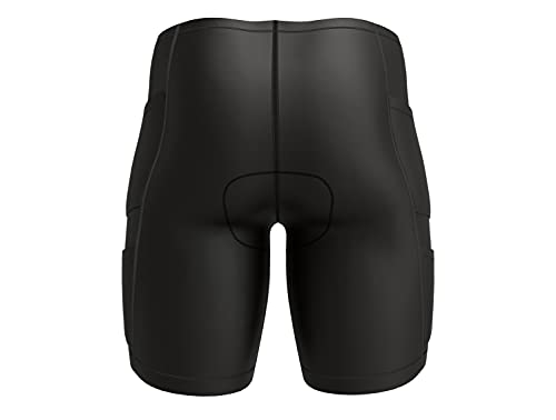 Sparx Energy Compression Triathlon Short Triplo Ciclismo Short Bike Swim Run 7060, Black/Gray, XX-La