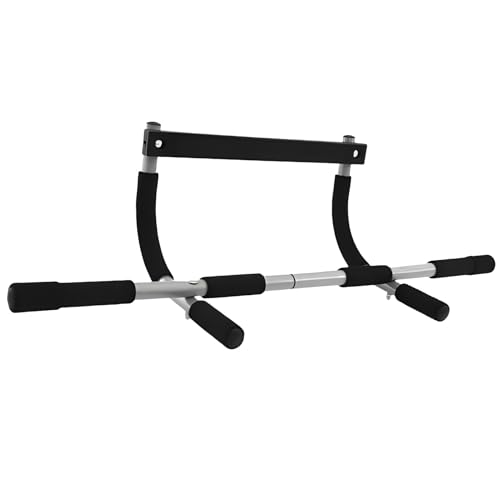 Pull Up Trainer Bar – Door Frame Pullup Bar, Indoor Body Workout Equipment | Hangable Fitness Bar with No Screws, Strength Training Tool for Home Gym, Upper Body Exercise Door Mount Bar
