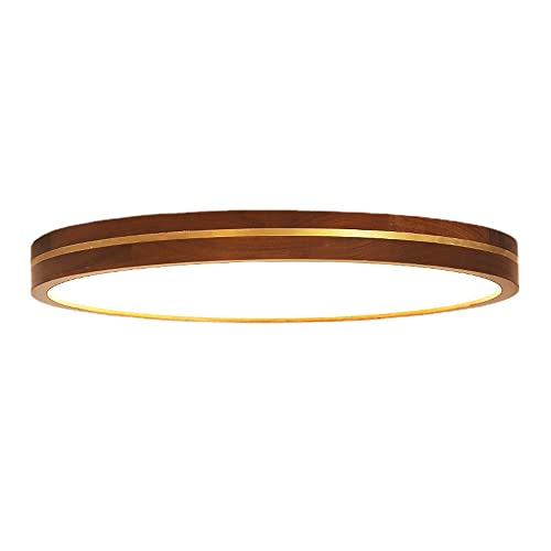 Plafonnier en bois massif de haute transmission lumineuse LED