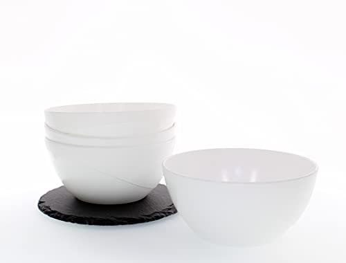 Mojito Design MDSTCIO13PPBL - Juego de 4 cuencos de 13 cm, color blanco Cover