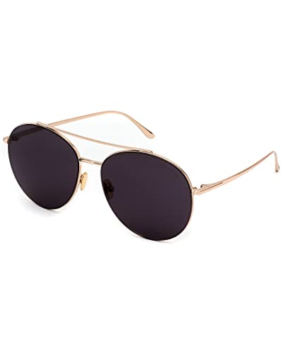 Tom Ford CLEO FT 0757 ローズゴールド/スモーク 59/16/140 レディースサングラス