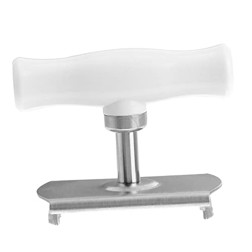 ABOOFAN 1 Pc Apriscatole Apribottiglie Barattolo Attaccare Il Gancio a Muro Con Vite Cattura Tappo Magnetico Apribottiglie Manuale Lattina Ruotare Acciaio Inossidabile Apri Bottiglia