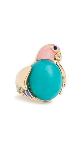 Lele Sadoughi Womens Eileen Parrot Ring Turquoise One Size