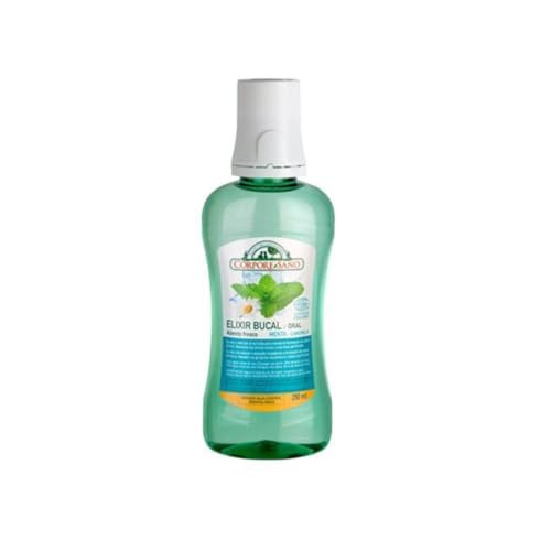 Corpore Sano Elixir Bucal Aliento Fresco Cosmos Organic | Sin alcohol y con extractos de Menta, Hammamelis y Aloe Vera