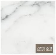 CARRARA VENATO MARBLE 6x6" SQUARE HONED TILE