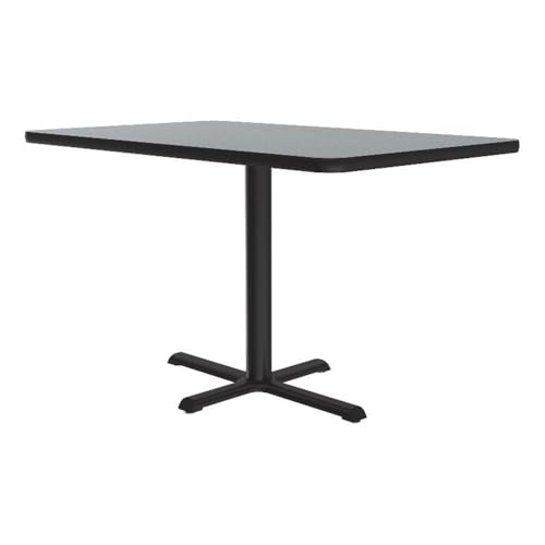 Correll 29\" H Commercial Laminate Cafe & Breakroom Table in Gray Granite