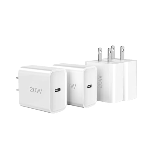 Phone Charger4 Pack USB C Charger Block20W Type C Fast Wall Charge Power Adapter for i Phone 17/16/15/14/13/12/11/X/8/Xs Max/XR/S25/S24 and More