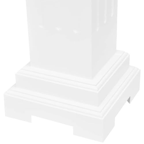Pilier support carré classique MDF vidaXL pour pot de fleur et plante