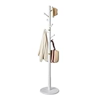 HPTHLY Coat Rack Wooden Coat Rack Stand Living Room Vertical Office Clothes Drying Rack For Hanging Scarf H(B-40 * 179Cm)
