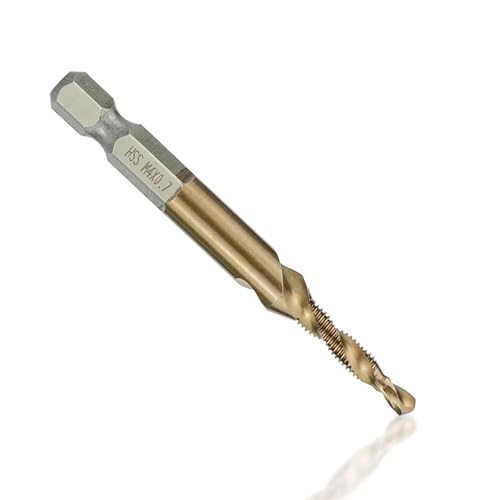 HSS4341/6542 Thread Tap Metric Tap M3 M4 M5 M6 M8 M10 M12 Machine Plug Tap Drill Metal Threading Tool Hand Tool 1Pcs(7pcs)