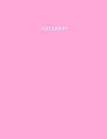 Notebook: Cotton Candy Pink Notebook (Journal, Composition Book), Letter Size (8.5 x 11 Large), Ruled, Soft Cover 1544240147 Book Cover