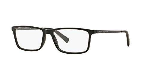 Image of Armani Exchange mens Ax3027f Low Bridge Fit Rectangular Prescription Eyewear Frames