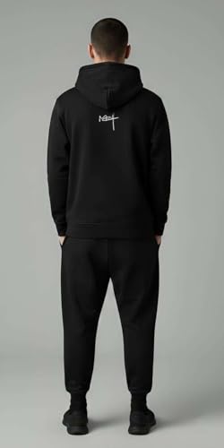 Image of Meut Men's Cotton Blend Hoodie | Stylish & Warm Sweatshirt for Gym, Running, Travel & Winter Wear | Comfortable Hooded Pullover for Everyday Use
