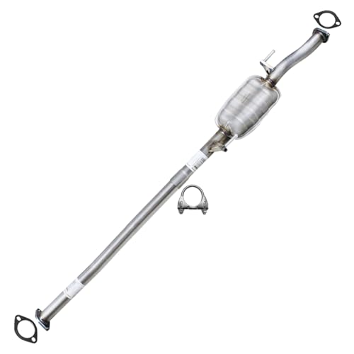 Exhaust Muffler Assembly Compatible for 2008-2010 Kia Sportage 2.0L | Stainless Steel | Northeastern Exhaust | Free Gaskets and Clamp Included | Automotive Replacement part