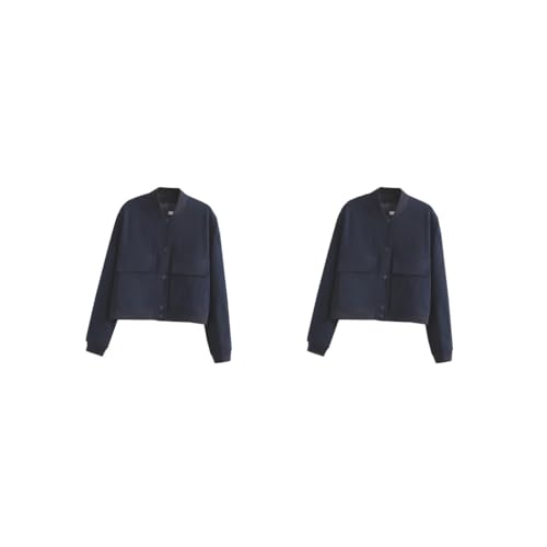 Veste de printemps femme avec poches pour un look quotidien décontracté
