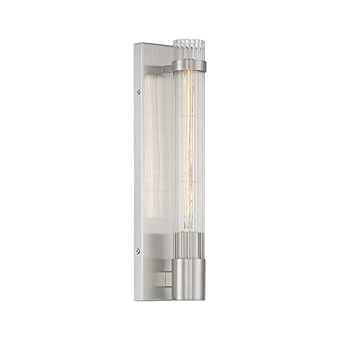 Image of Savoy House 9-996-1-SN Willmar Wall Sconce in Satin Nickel (5 inch W x 16 inch H)