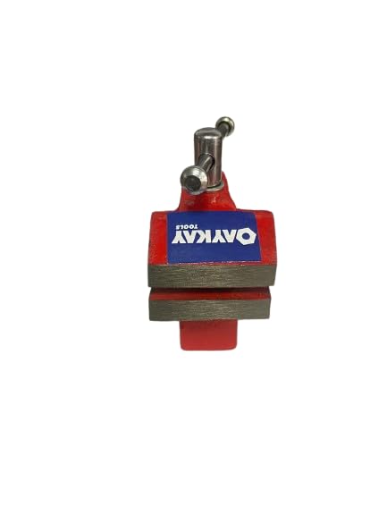 Oaykay Tools Baby Vice, Baby Vice Clamp, Hobby Vice, 50mm Baby Vice, Baby Vise Tool, Hand Vice, Hand Vise, Baby Vise, Table Baby Vice Clamp Red, Jeweler Tool Vice 2
