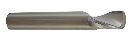 LMT Onsrud 63-724 Solid Carbide Upcut Spiral O Flute Cutting Tool, Inch, Uncoated (Bright) Finish, 21 Degree Helix, 1 Flute, 2.0000" Overall Length, 0.5000" Cutting Diameter, 0.5000" Shank Diameter