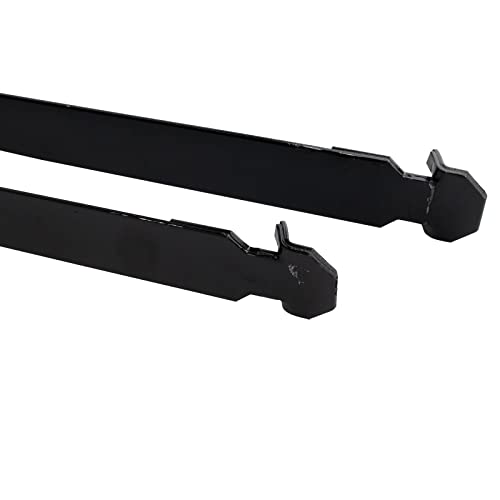 TRQ Fuel Tank Strap Black Compatible with 1992-1999 Chevrolet C1500 Suburban C2500 Suburban K1500 Suburban K2500 Suburban GMC by TRQ - Image 3