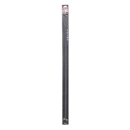 Extendible Decorative Curtain Rod 10 mm 80 < 110 cm Charcoal Leaf, Anthracite